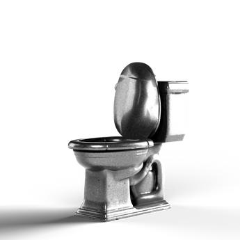 Toilet - SignalOaks Silver Statue