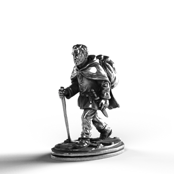 Traveling Peasant - SignalOaks Silver Statue