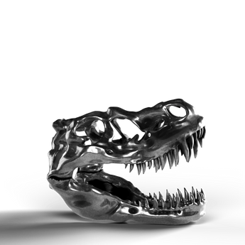 Trex Skull - SignalOaks Silver Statue