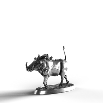 Wart Hog - SignalOaks Silver Statue