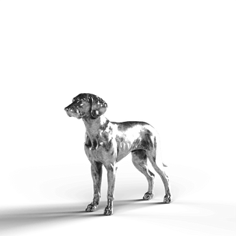 Weimaraner - SignalOaks Silver Statue