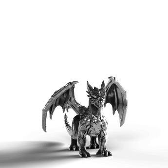 Western Dragon - SignalOaks Silver Statue