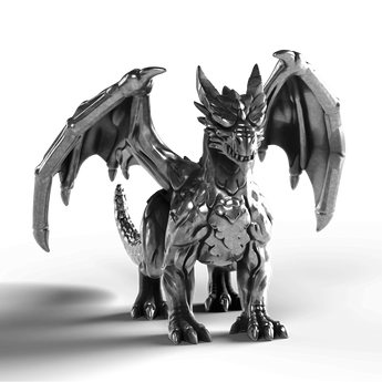 Western Dragon - SignalOaks Silver Statue