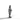 Silver statue of historical figure in 999 fine silver.