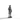 Silver statue of historical figure in 999 fine silver.