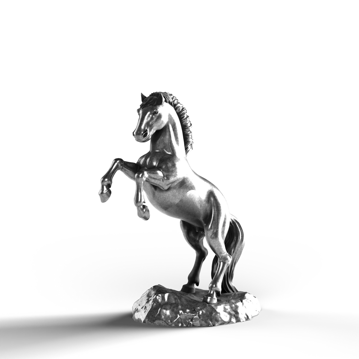 Horse Rearing Silver Statue – .999 Fine Silver | SignalOaks