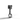 Silver statue piston with 999 fine silver detailing on black background.