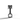 Silver statue piston with 999 fine silver detailing on black background.