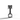 Silver statue piston with 999 fine silver detailing on black background.