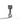 Silver statue piston with 999 fine silver detailing on black background.