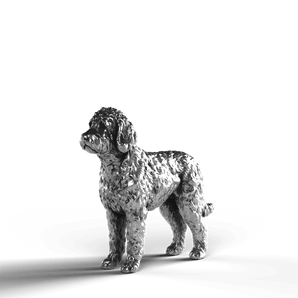 Goldendoodle - SignalOaks Silver Statue