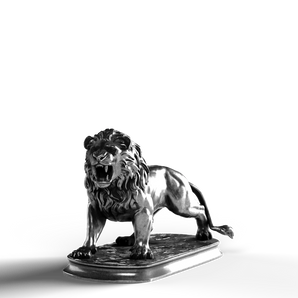 Lion - SignalOaks Silver Statue