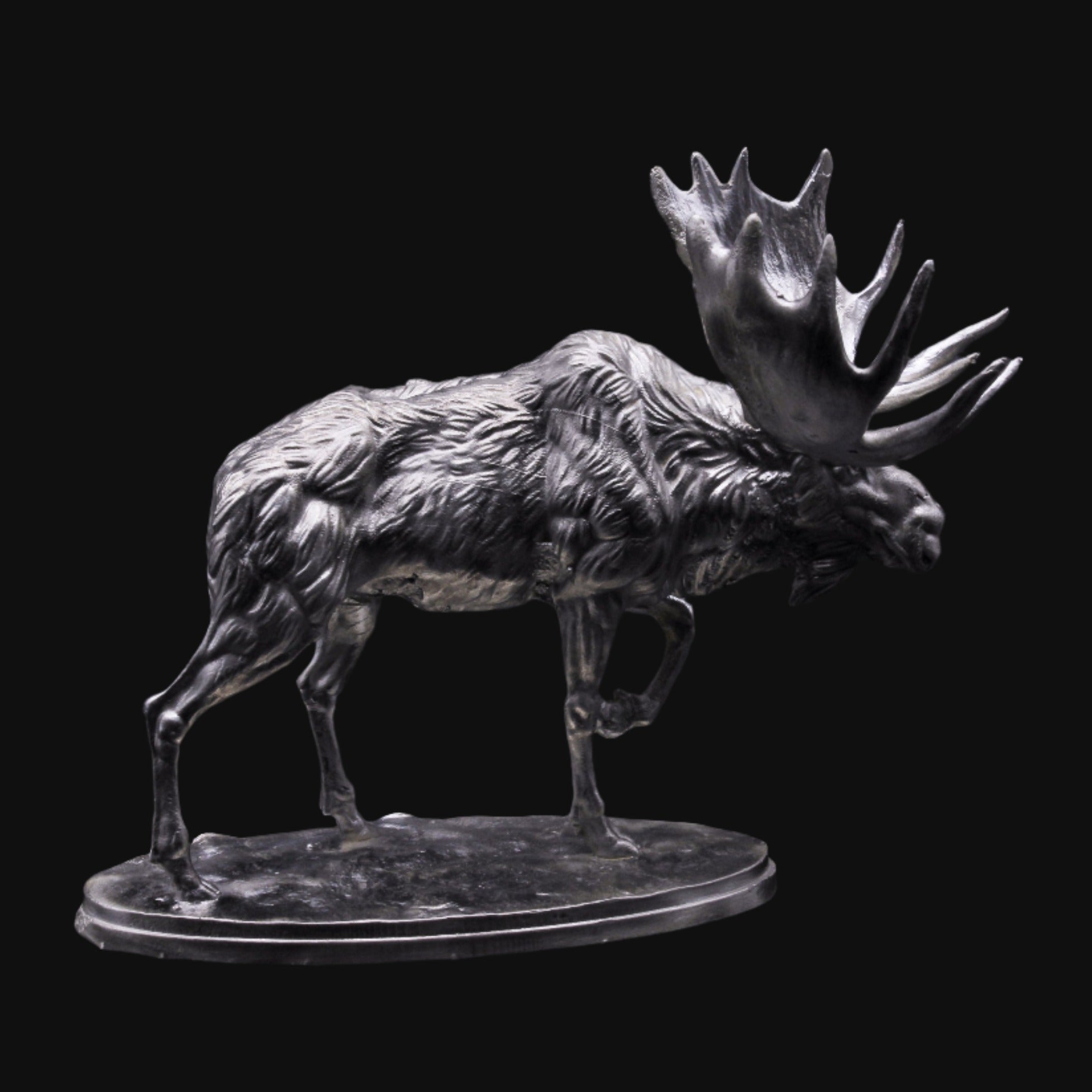 Moose - SignalOaks Silver Statue