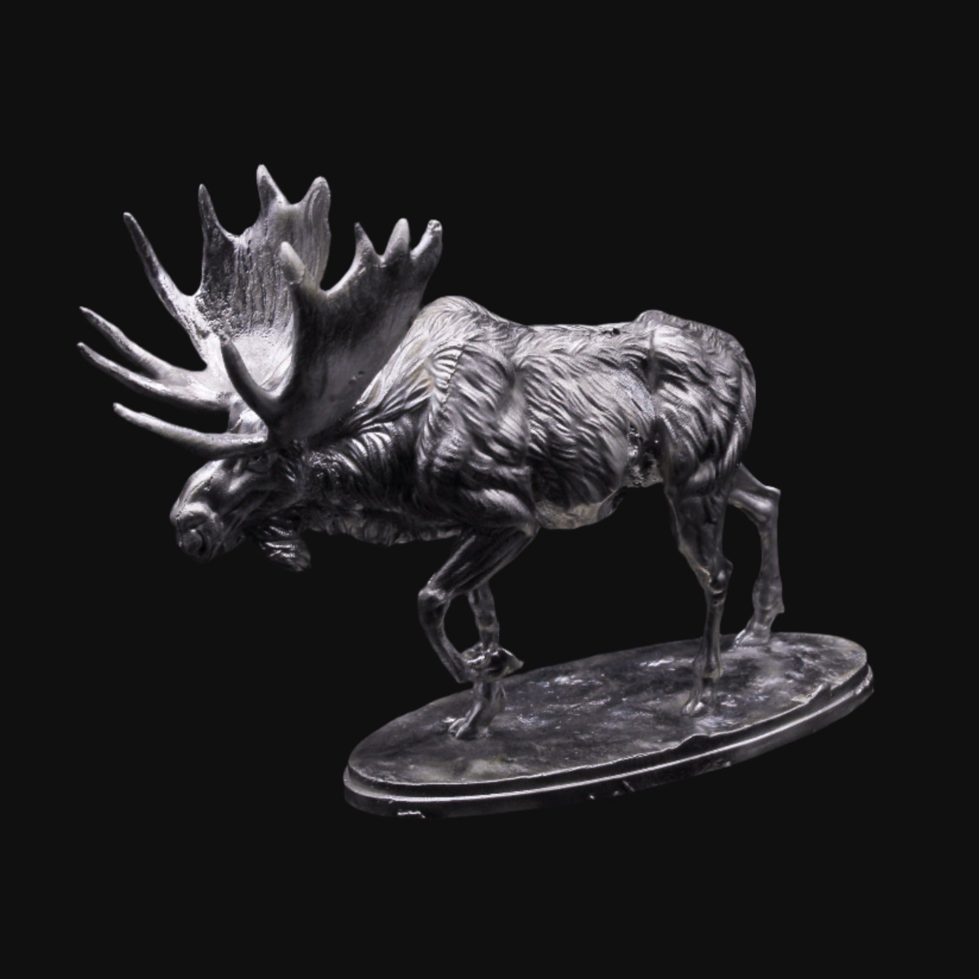 Moose - SignalOaks Silver Statue