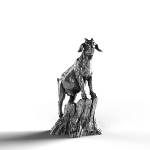Pygmy Goat - SignalOaks Silver Statue