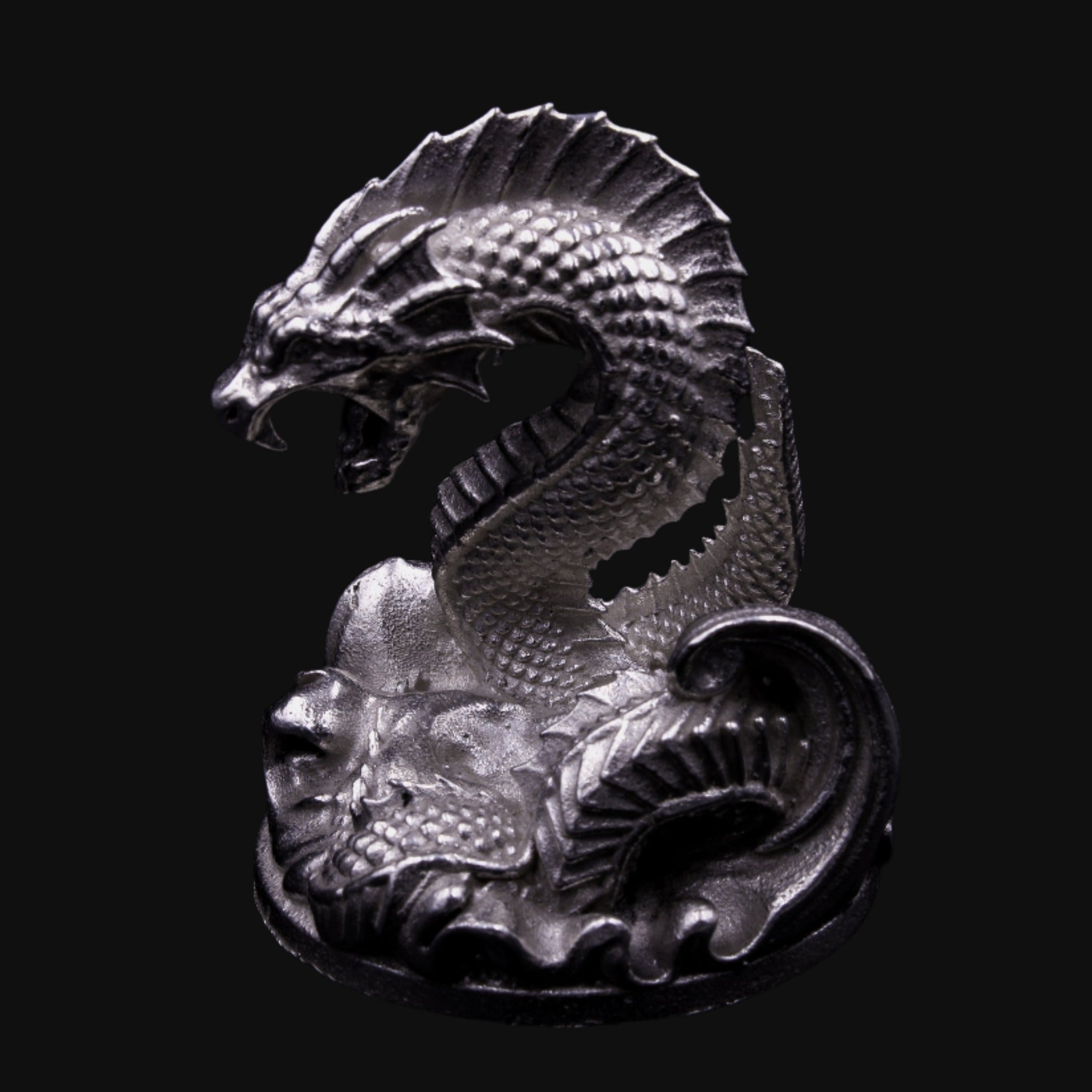 Sea Serpent - SignalOaks Silver Statue