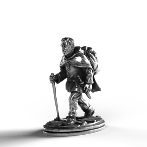 Traveling Peasant - SignalOaks Silver Statue