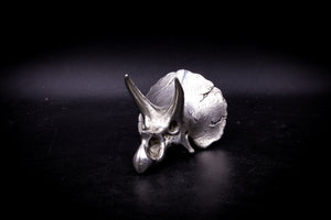 Triceratops Skull .999 Silver