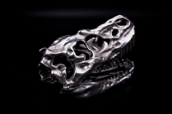 T-Rex Skull .999 Silver